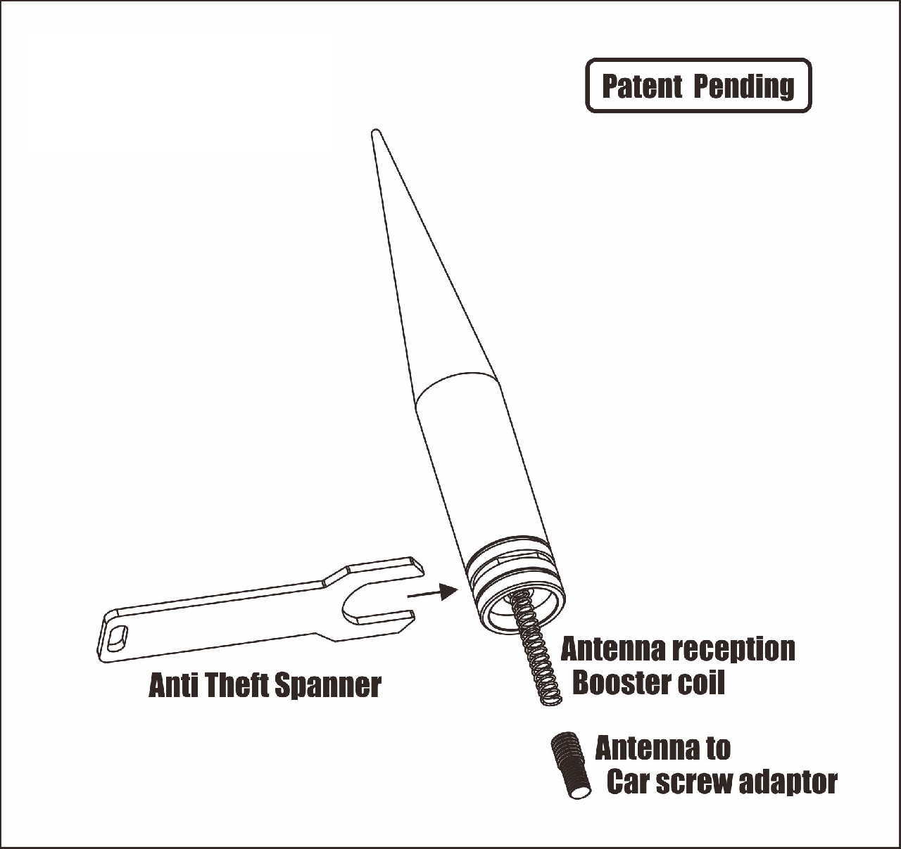 VMS BLUE LINE POLICE 50 CAL BULLET ANTENNA FOR DODGE RAM 1500 ALL YEARS