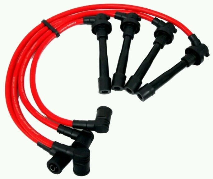 RED SPARK PLUG WIRE SET FOR ACURA INTEGRA DOHC B SERIES B16 B18 B20 1990 2001