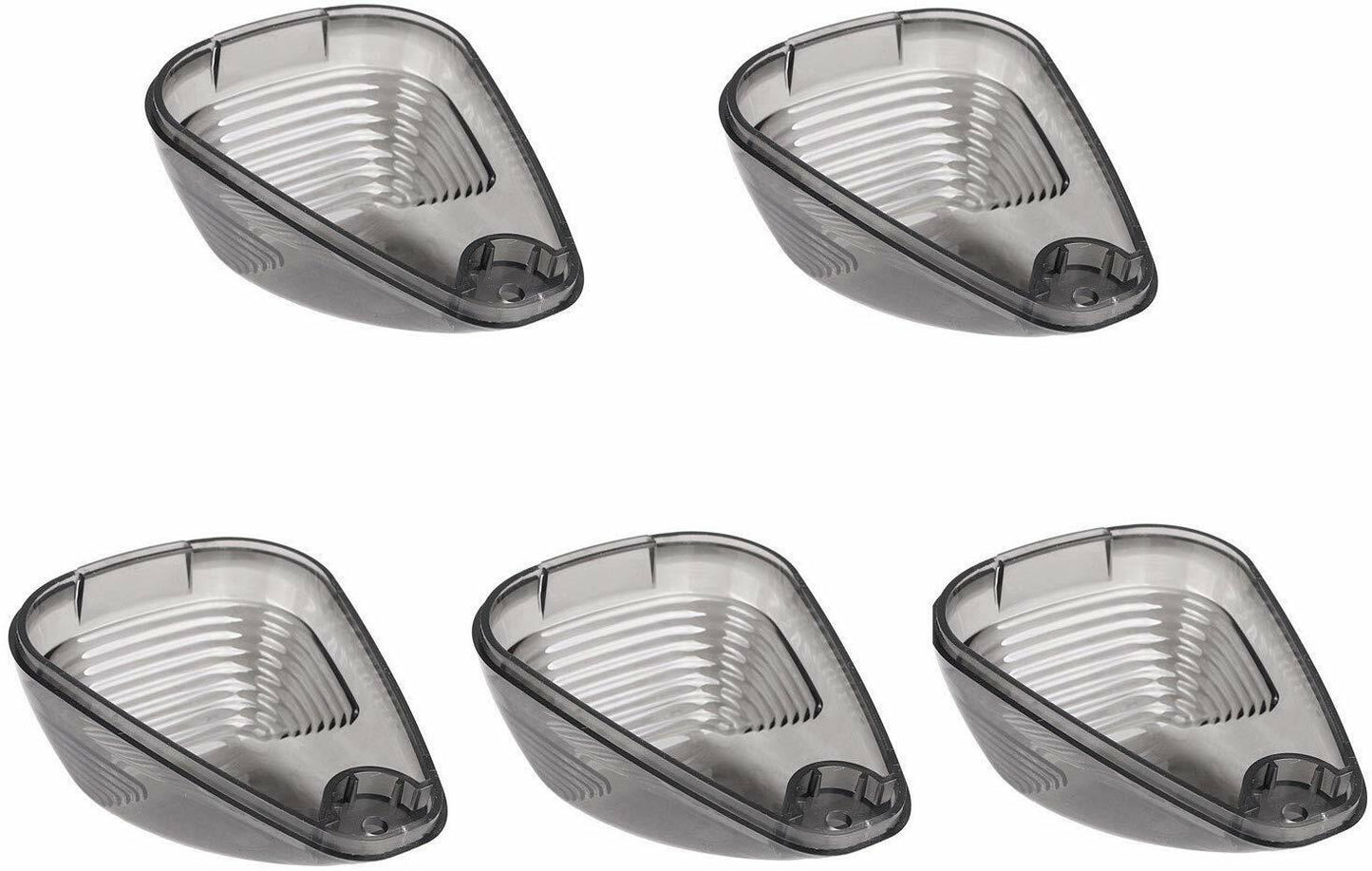 SMOKED CAB LENS PLUS WHITE LED BULBS FOR FORD F250 F350 F450 F550 1999 TO 2016