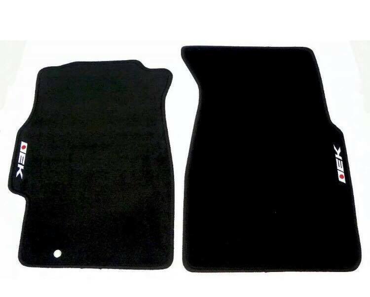 Black Carpet Floor Mats with EK Logo For Honda Civic 1996 through 2000 4 Piece