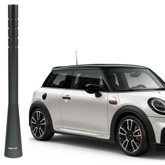 2002 to 2023 MINI COOPER GUNMETAL GRAY SHORT STUBBY SCREW IN ANTENNA 5''
