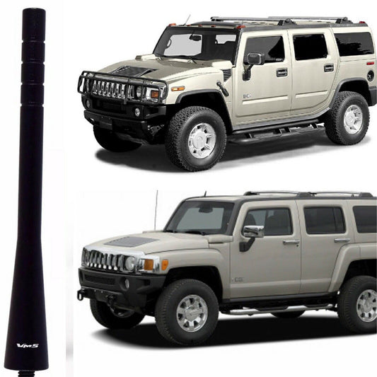 5 Inches Short Black Antenna for Hummer H2 and H3 All Years Billet Aluminum