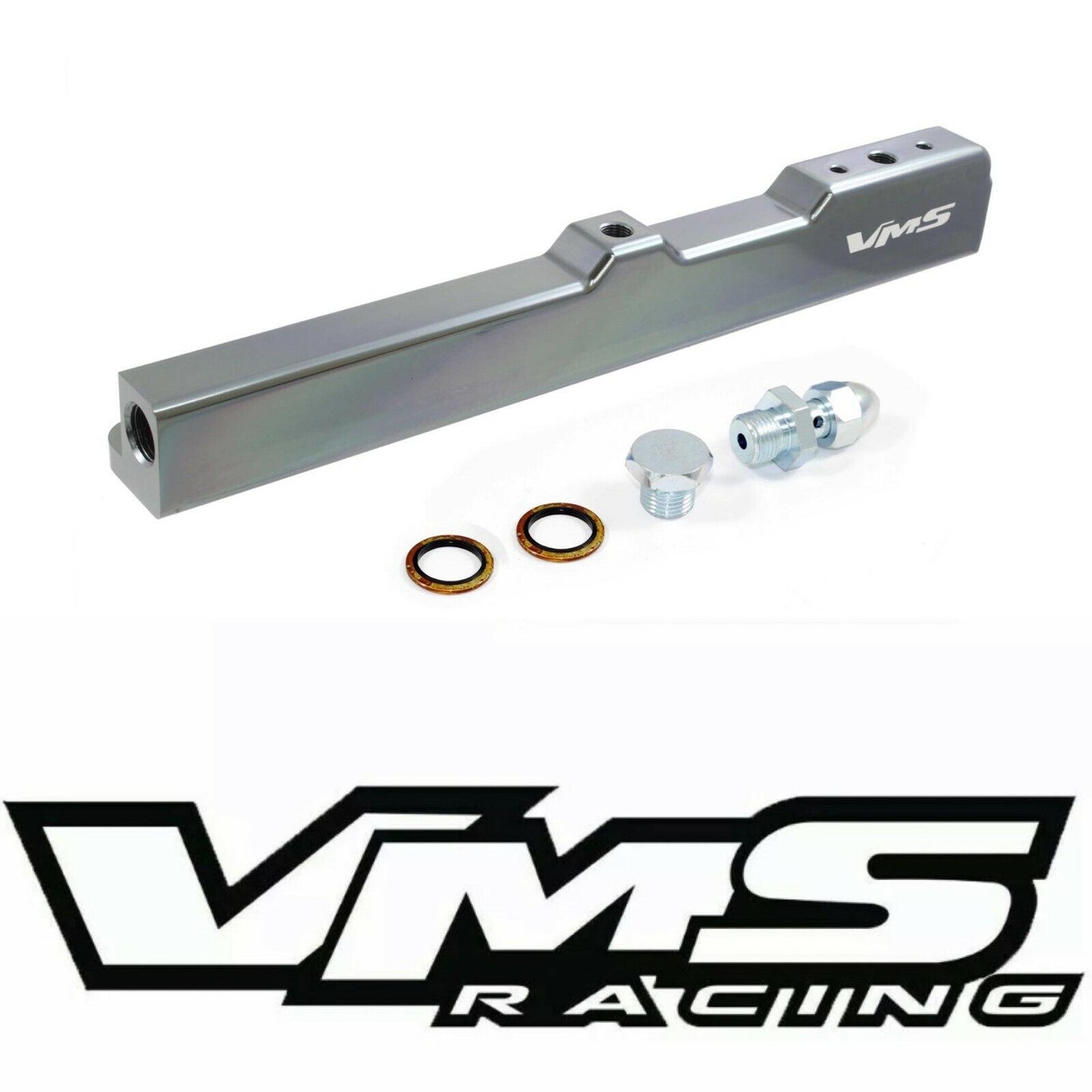 VMS RACING GUNMETAL FUEL RAIL FOR HONDA CIVIC CRX DELSOL D SERIES ONLY