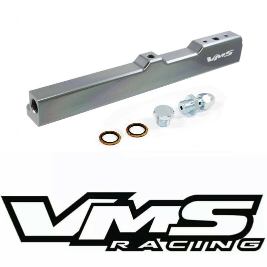 VMS RACING GUNMETAL FUEL RAIL FOR HONDA CIVIC CRX DELSOL D SERIES ONLY