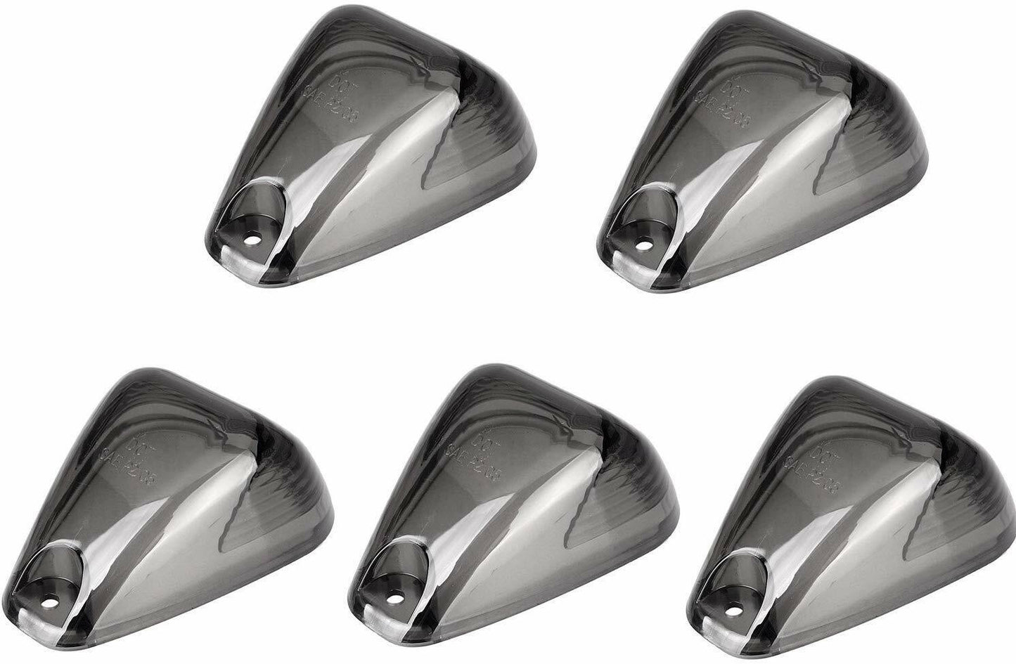 SMOKED CAB LENS PLUS WHITE LED BULBS FOR FORD F250 F350 F450 F550 1999 TO 2016