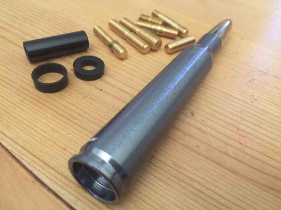 Dodge Ram Pickup Gunmetal 50 Caliber CNC Bullet Style Aluminum Antenna