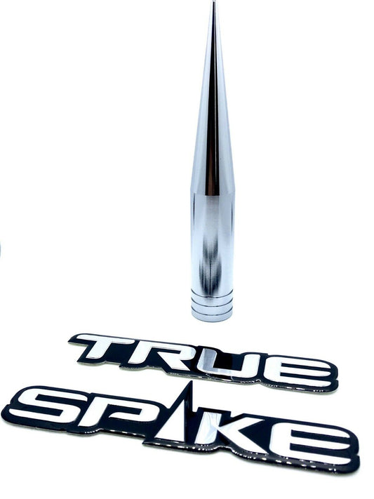 True Spike Short Chrome Antenna for Chevy Silverado GMC Sierra 2007 and Newer