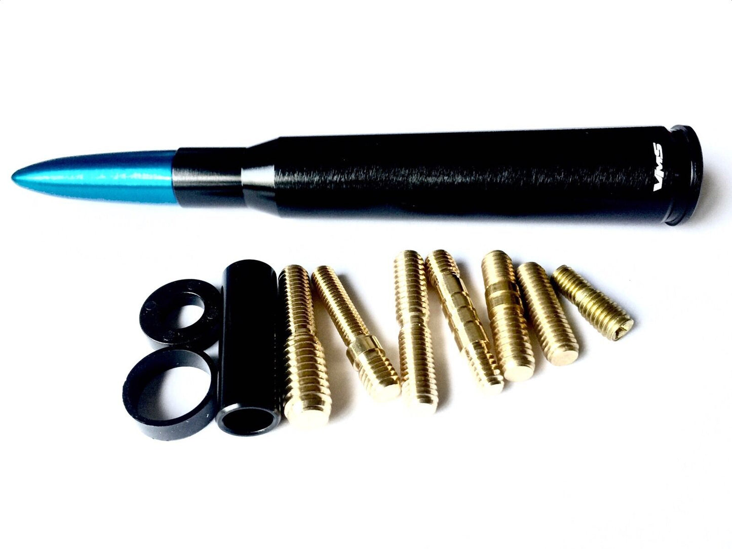 Black Bullet Antenna with Blue Tip for Your Ford F150 Blue Flame Raptor SVT