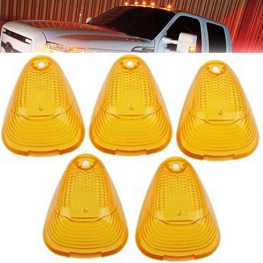 Amber Cab Roof Running Marker Light Cover Lens For Ford F250 F350 Super Duty