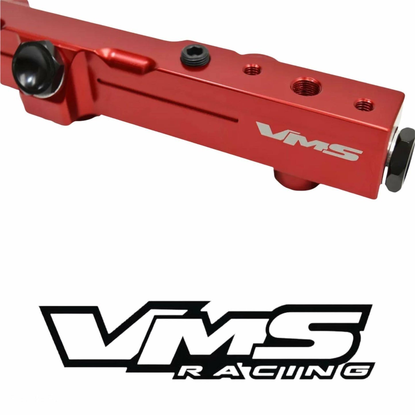 VMS RACING RED FUEL RAIL FOR HONDA H22 and H23 MOTOR PRELUDE ACCORD