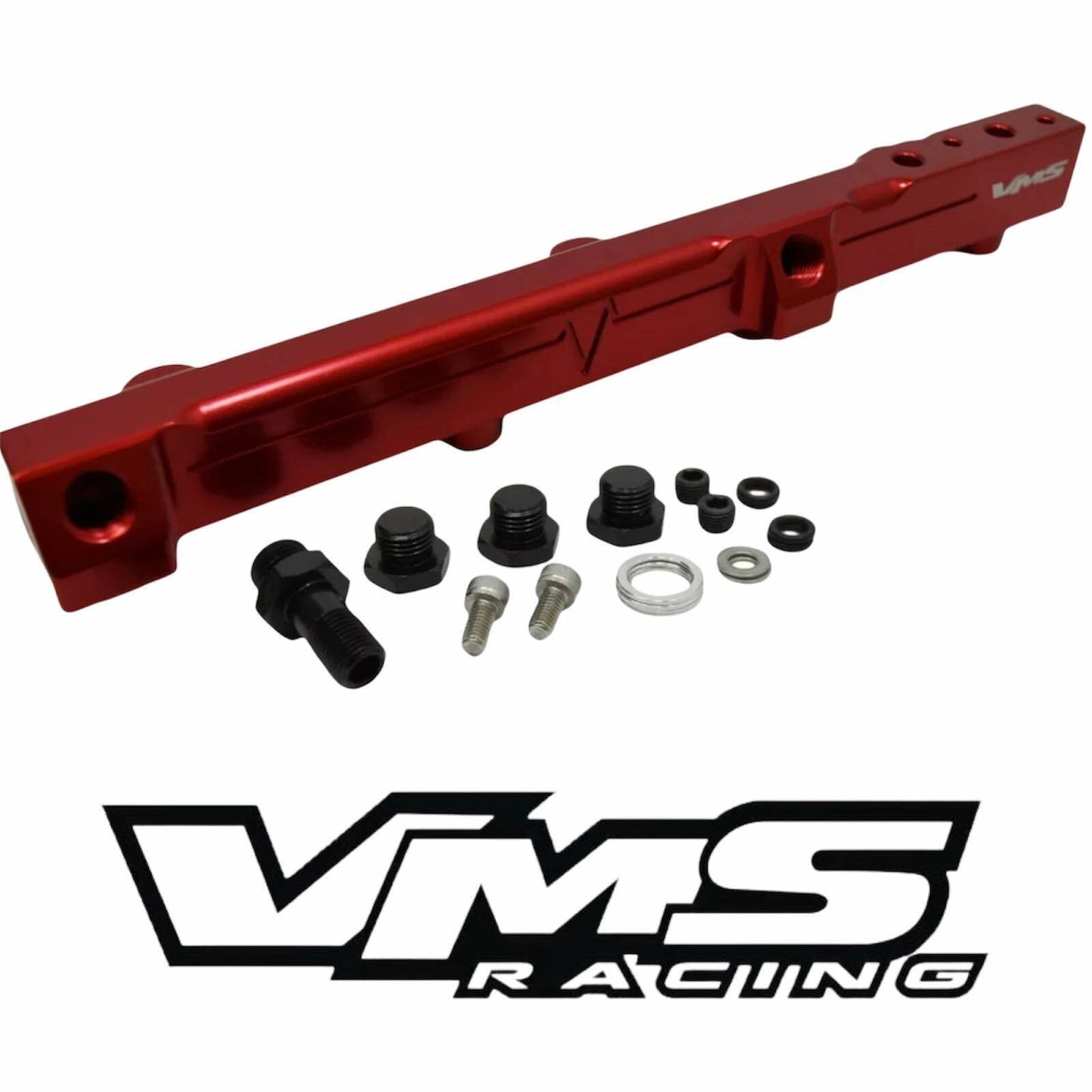 VMS RACING RED FUEL RAIL FOR HONDA H22 and H23 MOTOR PRELUDE ACCORD