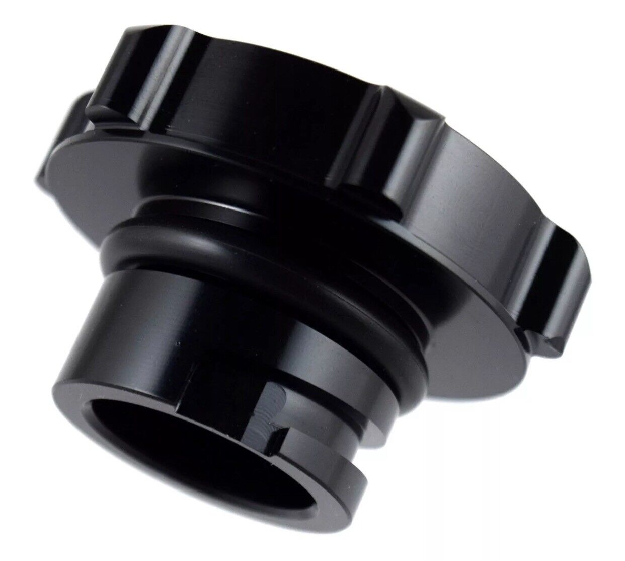 Black Oil Filler Cap Billet Aluminum For Chevy LS1 LS2 LS3 LS6 Mobile 1 Emblem