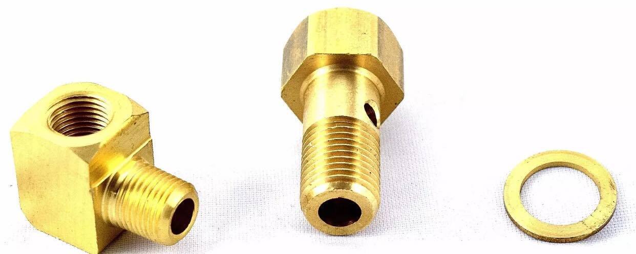 90-01 ACURA INTEGRA 100PSI RED FUEL PRESSURE GAUGE LIQUID FILLED 1/8 NPT KIT