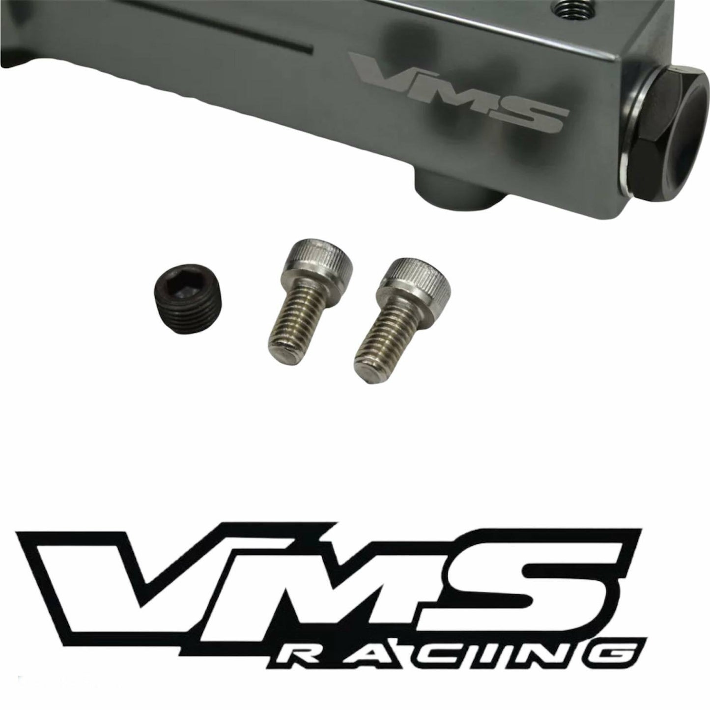VMS RACING GUNMETAL FUEL RAIL FOR HONDA H22 and H23 MOTOR PRELUDE ACCORD