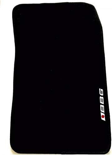 1997 to 2001 HONDA PRELUDE BB6 LOGO CUSTOM FIT BLACK FLOOR MATS CARPETS 4PC SET