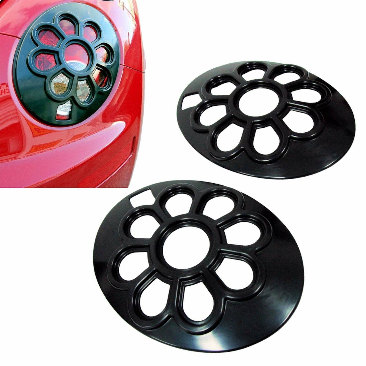 DAISY FLOWER TAIL LIGHT COVERS FOR VOLKSWAGEN BEETLE 2006 to 2008
