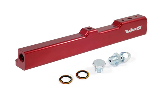 VMS RACING RED FUEL RAIL FOR HONDA CIVIC CRX DELSOL D SERIES ONLY