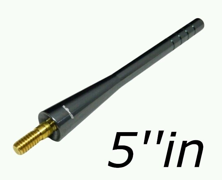 2002 to 2023 MINI COOPER GUNMETAL GRAY SHORT STUBBY SCREW IN ANTENNA 5''