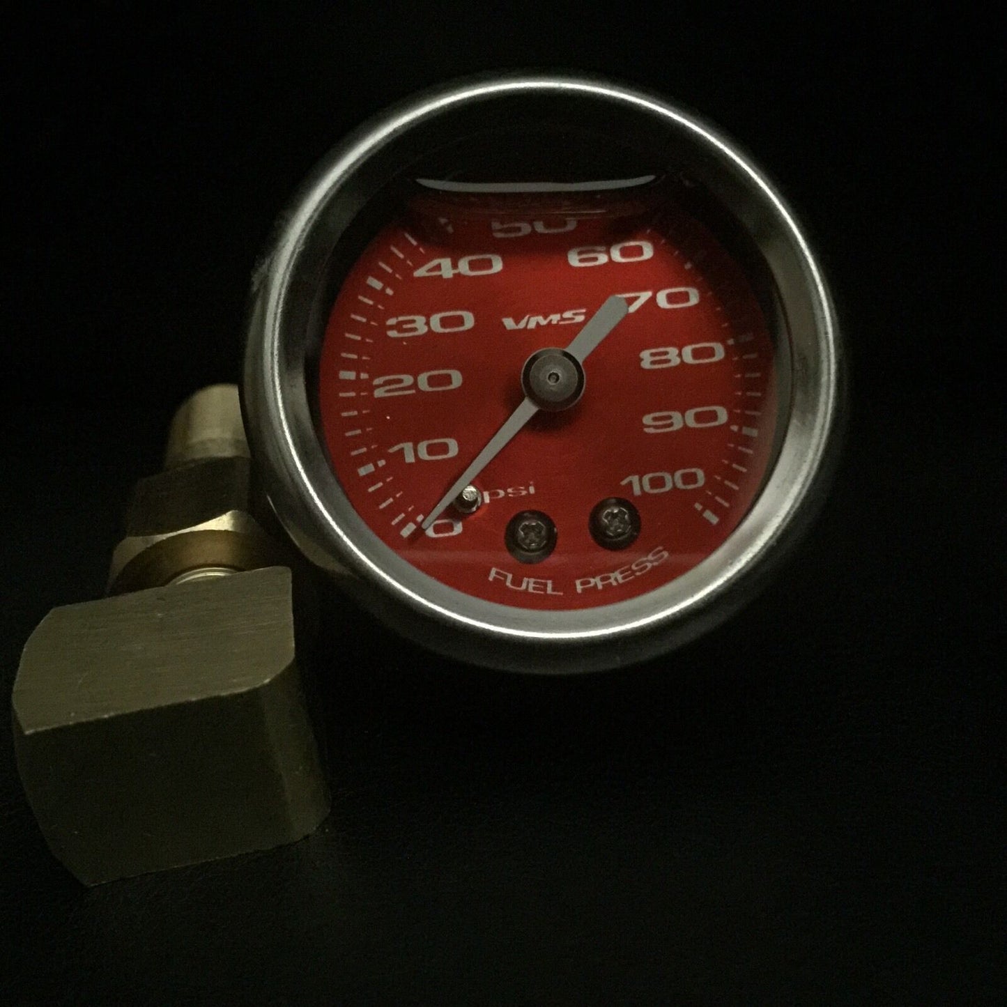 90-01 ACURA INTEGRA 100PSI RED FUEL PRESSURE GAUGE LIQUID FILLED 1/8 NPT KIT
