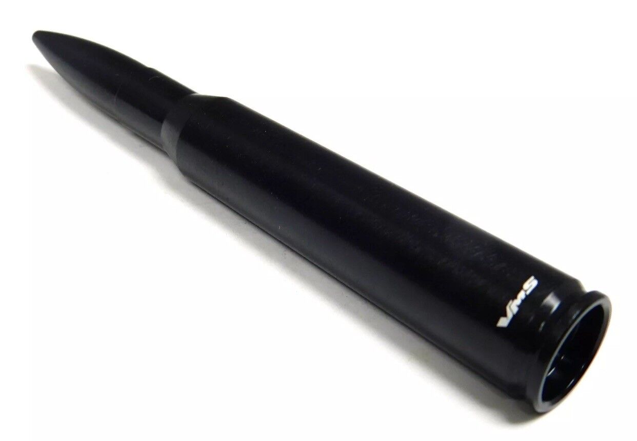 Bullet Antenna For Chevy Silverado 2007 and newer Black 50 Caliber Style