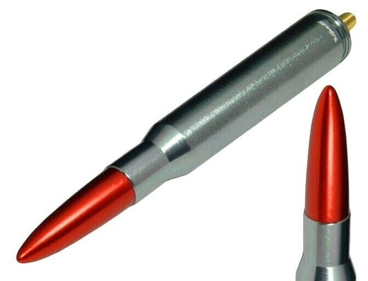 All Dodge Ram Bullet Antenna Gunmetal Red Tip 1500 2500 3500 DIESEL TOW TRUCK