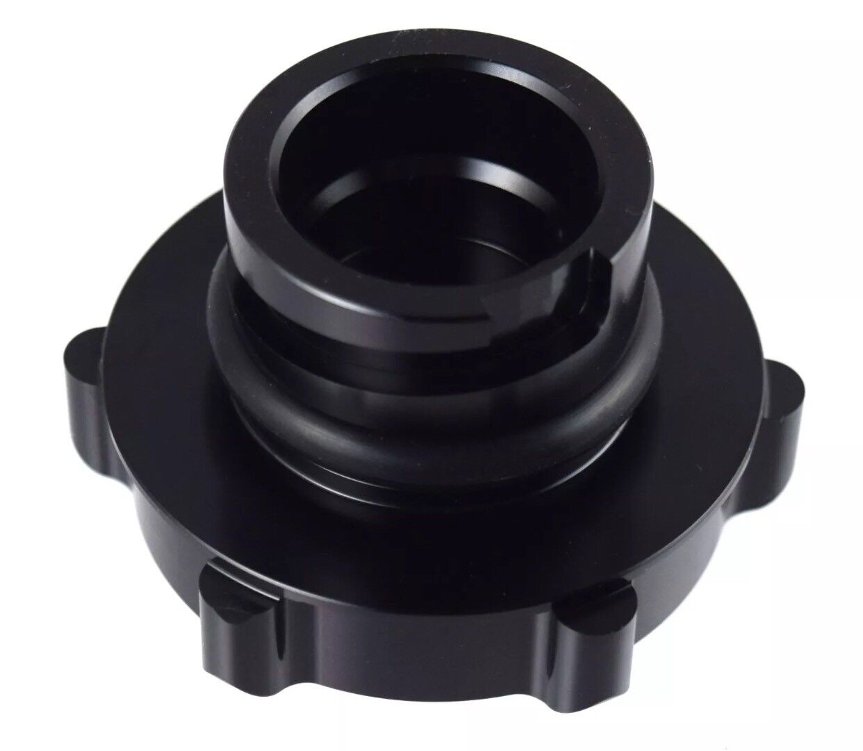 Black Oil Filler Cap Billet Aluminum For Chevy LS1 LS2 LS3 LS6 Mobile 1 Emblem