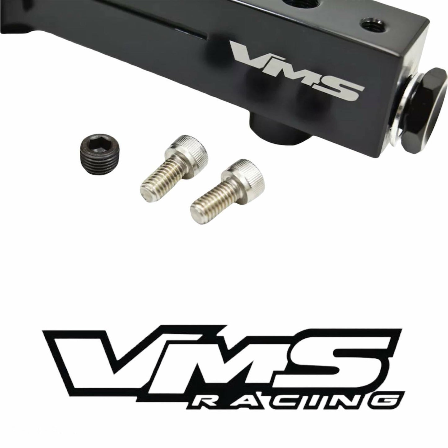 VMS RACING BLACK FUEL RAIL FOR HONDA H22 and H23 MOTOR PRELUDE ACCORD