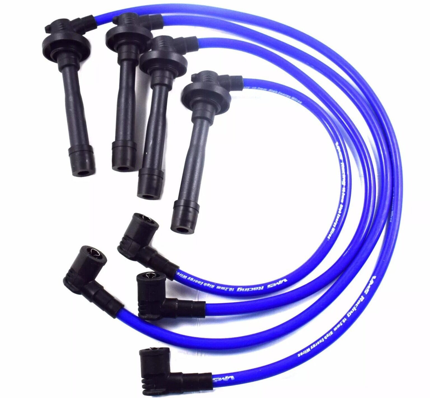 BLUE RACING SPARK PLUG WIRES 10.2MM 1997- 2002 HONDA PRELUDE H22 VTEC ENGINE