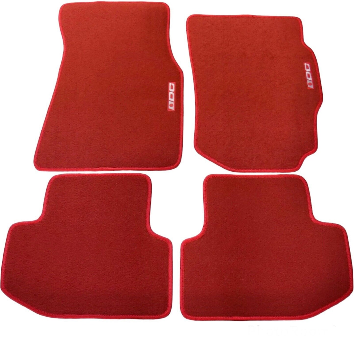 Red DC Floor Mats Carpet Custom Fits 1994 to 2001 Acura Integra GSR RS LS GS