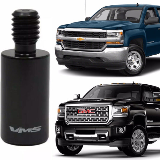 Billet Black Antenna Adapter 7mm Female To 6mm Male For Gmc Chevy Chevrolet GMC