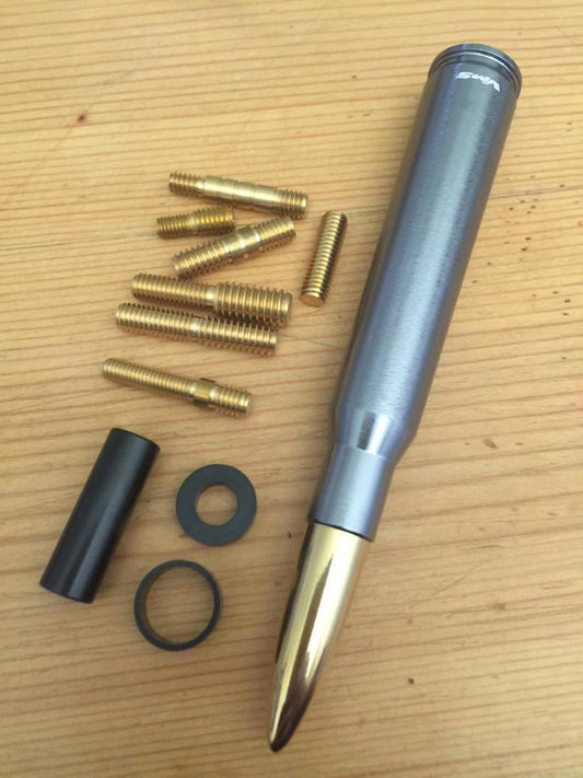 Dodge Ram Pickup Gunmetal 50 Caliber CNC Bullet Style Aluminum Antenna