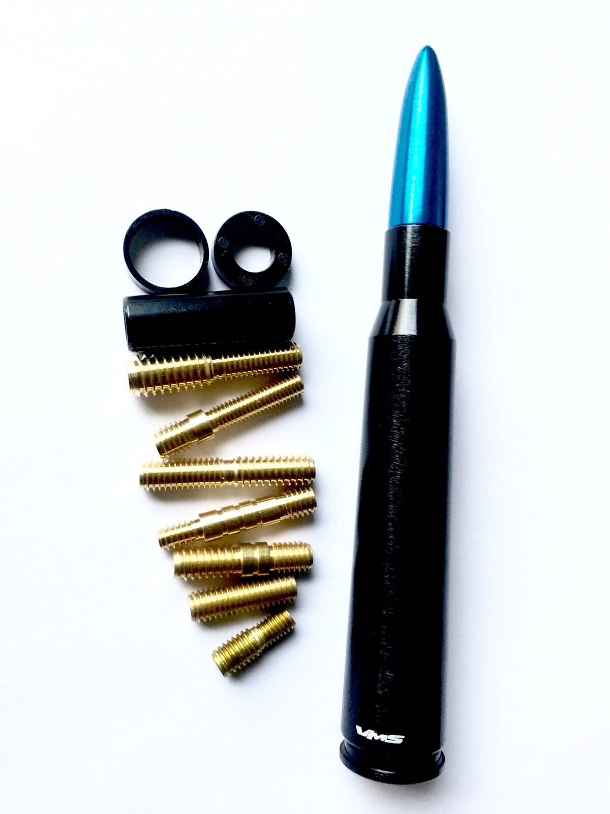 Black Bullet Antenna with Blue Tip for Your Ford F150 Blue Flame Raptor SVT