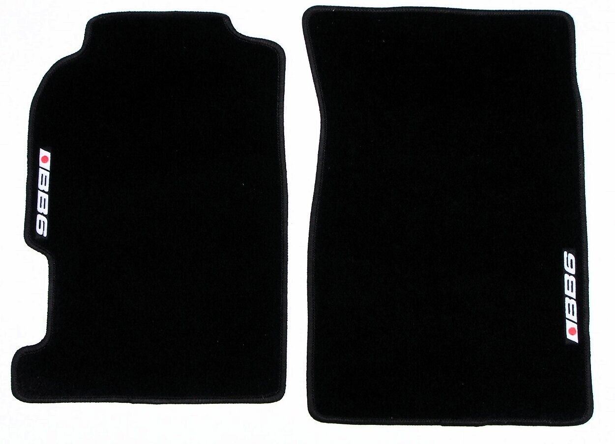 1997 to 2001 HONDA PRELUDE BB6 LOGO CUSTOM FIT BLACK FLOOR MATS CARPETS 4PC SET