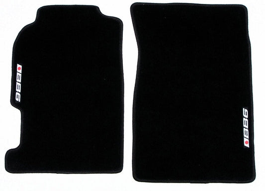 1997 to 2001 HONDA PRELUDE BB6 LOGO CUSTOM FIT BLACK FLOOR MATS CARPETS 4PC SET