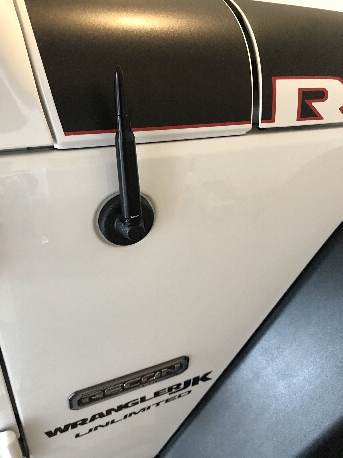 Bullet Antenna For Chevy Silverado 2007 and newer Black 50 Caliber Style