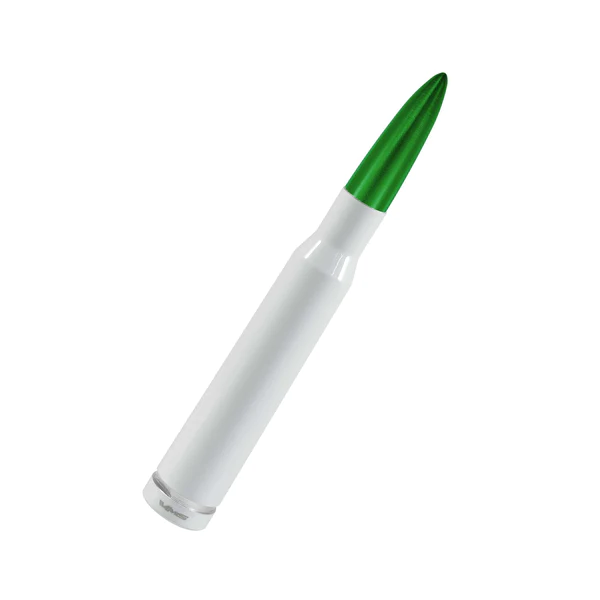 VMS Green and White Bullet Antenna for Ford Bronco Models with Screw On Antenna