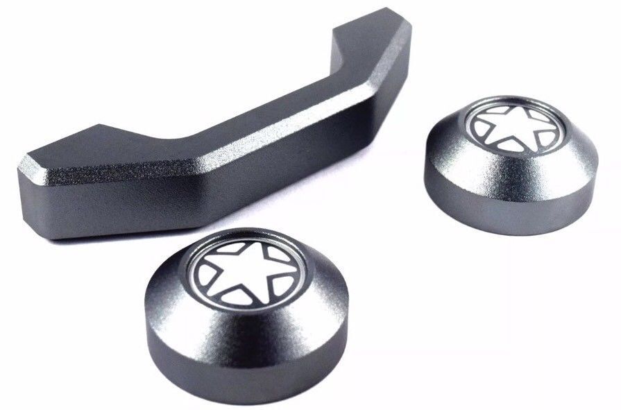 BILLET GUNMETAL ALUMINUM FOOTMAN LOOP FOR JEEP WRANGLER 2007 TO 2018