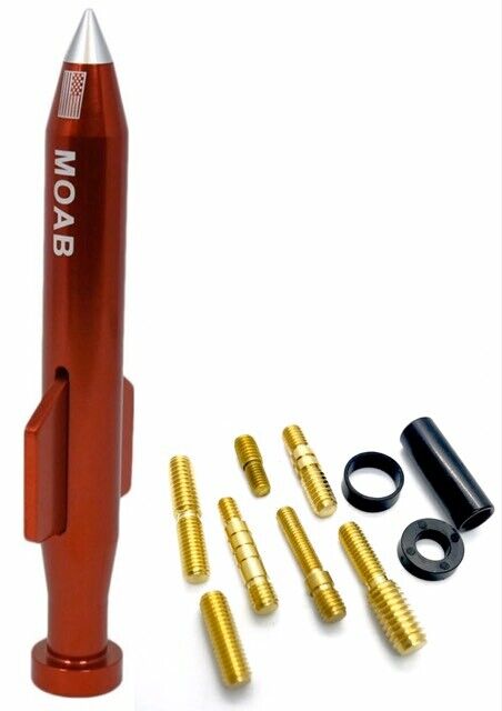 Mother of All Bombs MOAB Bullet Antenna For Jeep Wrangler and Gladiator 07 to 20