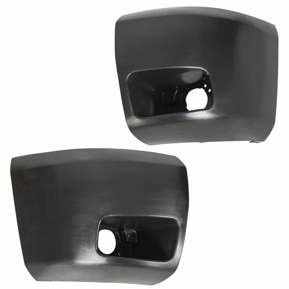 Front Bumper End Caps for Chevy Silverado 2007 to 2013 With Fog Lamp Holes