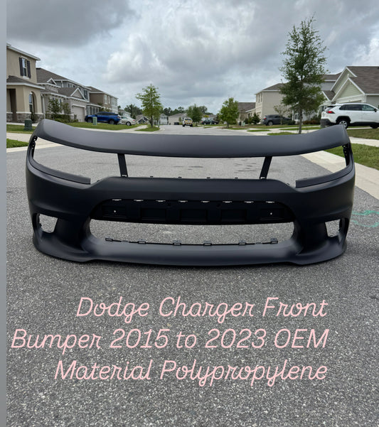 New Front Bumper for Dodge Charger 2015 to 2023 OEM Material Polypropylene NEVER FOLDED