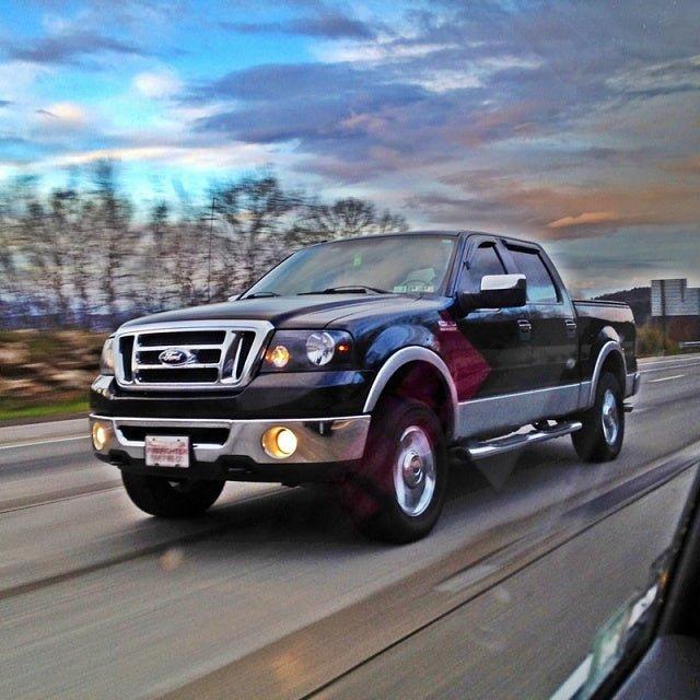 NEW F150 Headlights Black Housing for 2004 through 2008 All Trim Models