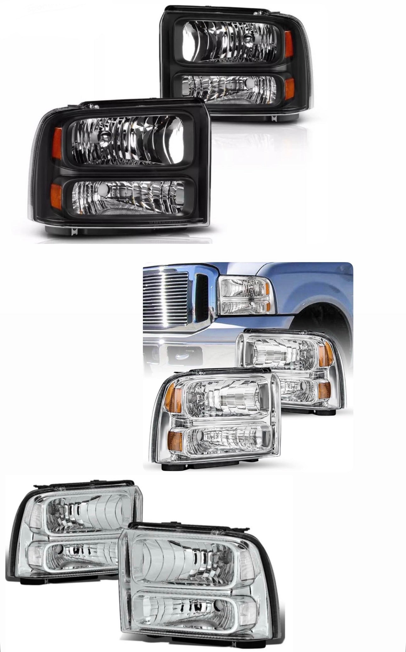 Ford Super Duty Headlights 2005 2006 2007