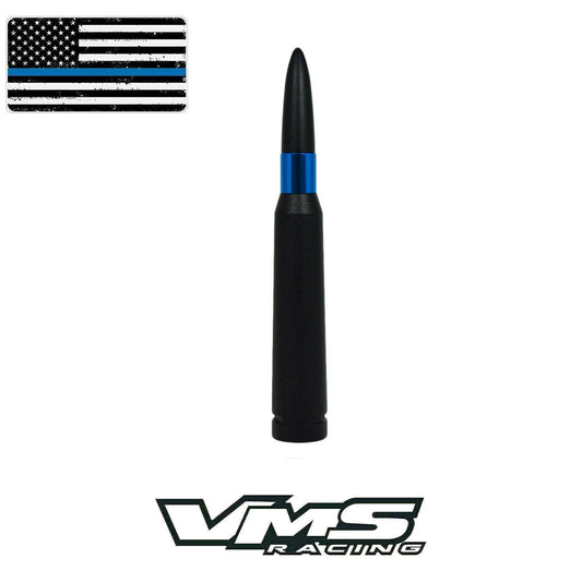 VMS BLUE LINE POLICE 50 CAL BULLET ANTENNA FOR TOYOTA TACOMA TUNDRA FJ CRUISER