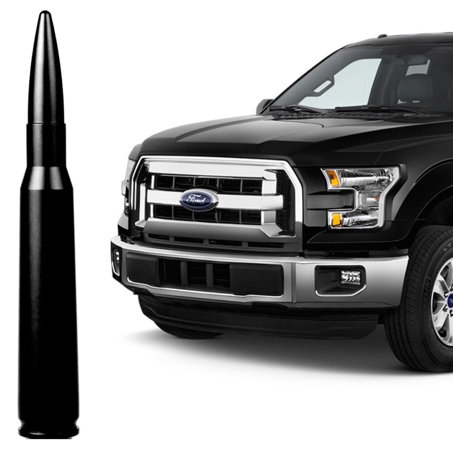 Black Bullet Antenna for Ford F150 Raptor King Ranch Lariat Platinum