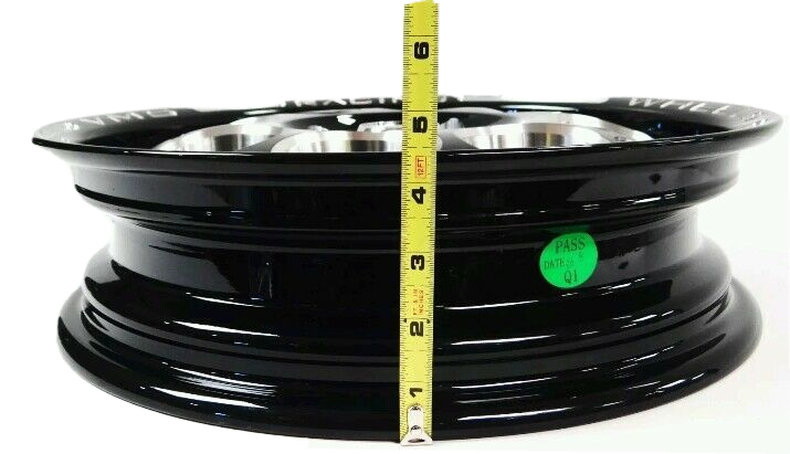 2 15X3.5 BLACK MILLED MODULO SKINNY WHEELS 4X100 / 114 ET10 DRAG RACING RIMS