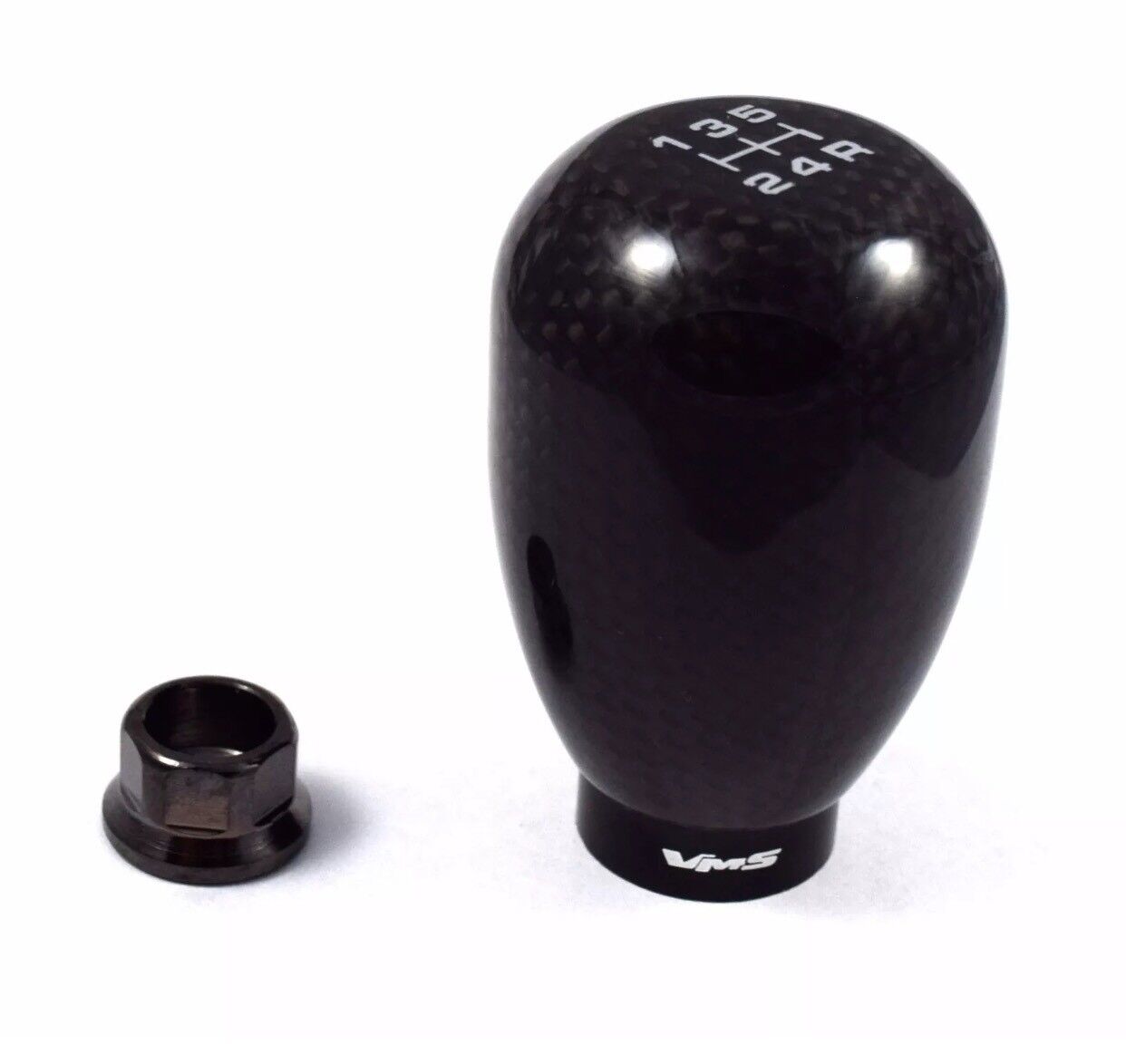 CARBON FIBER 5 SPEED SHIFT KNOB FOR HONDA CIVIC ACURA INTEGRA 10X1.5 THREAD