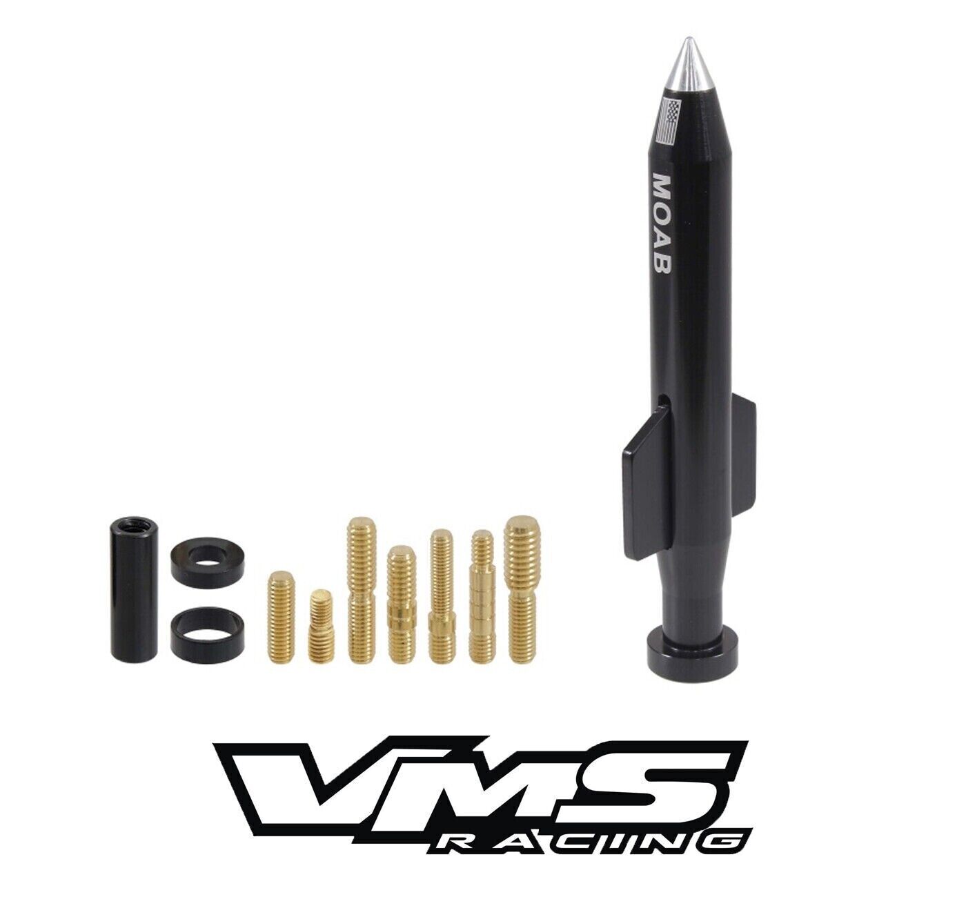 MOAB VMS Black Antenna for Ford Bronco Models with Screw On Antenna