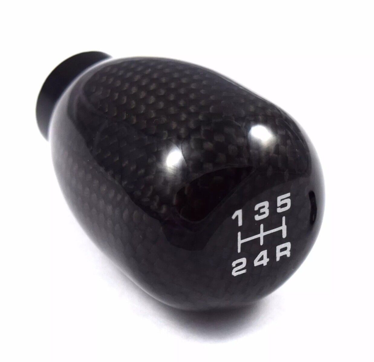 CARBON FIBER 5 SPEED SHIFT KNOB FOR HONDA CIVIC ACURA INTEGRA 10X1.5 THREAD