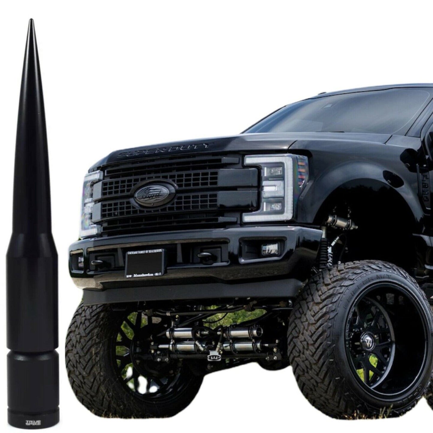 Black Bullet Antenna for Ford Trucks F150 F250 F350 F450 All Years 6''