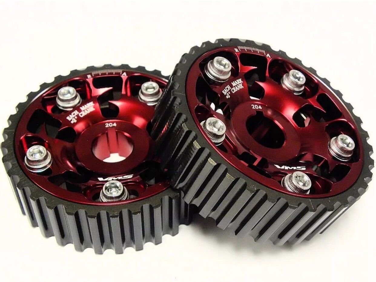 HONDA PRELUDE ADJUSTABLE RED CAM GEARS FOR H22 DOHC 1992-2001